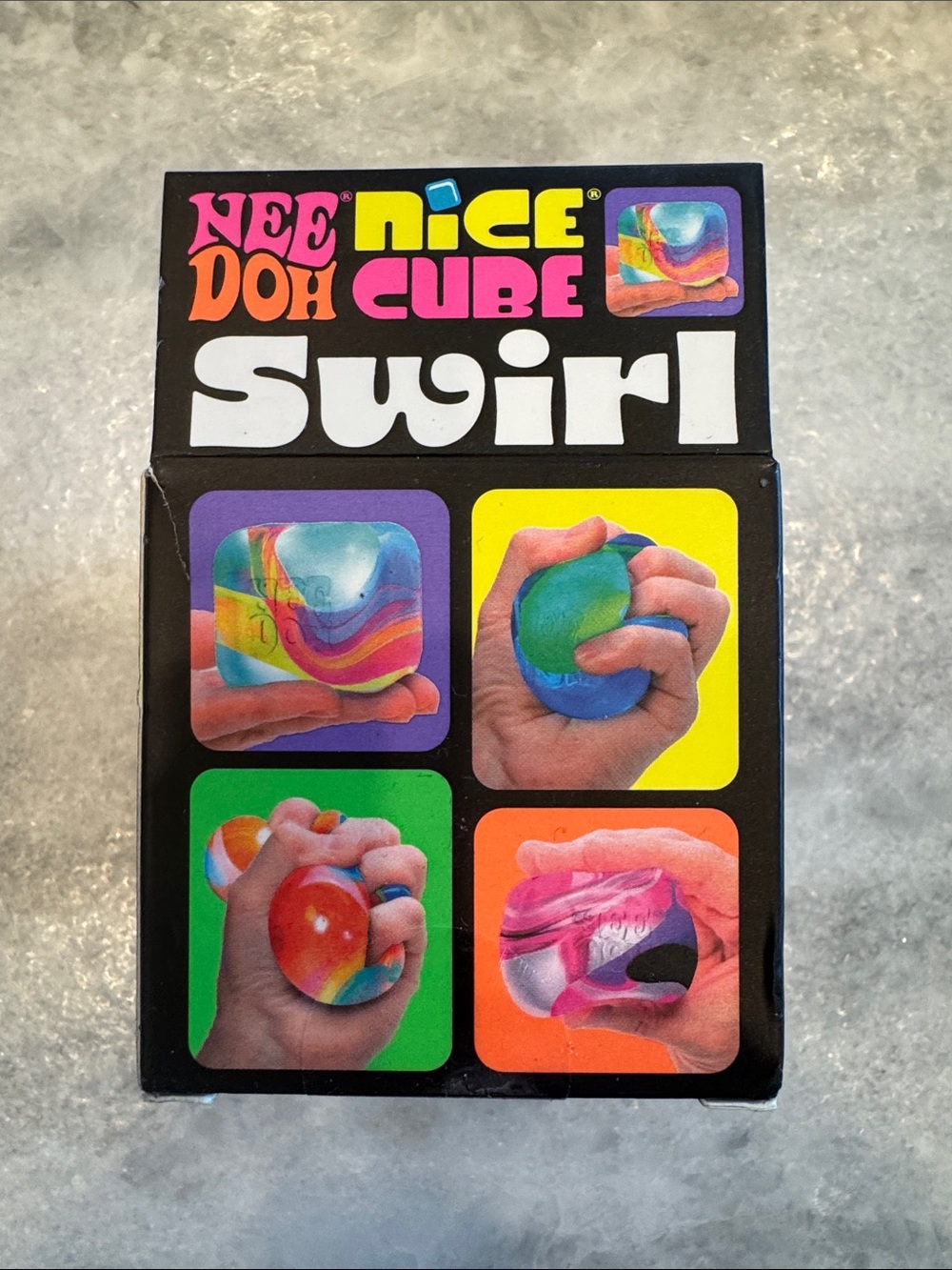 Nice Cube Swirl Super Solid Squish - Purple & Pink - Picture 3 of 5